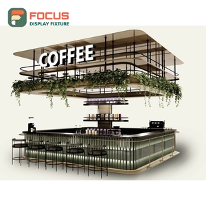 ชั้นวางสินค้ากาแฟดีไซน์ทันสมัย ตกแต่งด้วยไม้โอ๊คธรรมชาติ พื้นที่จัดแสดงเมล็ดกาแฟ ชั้นวางโชว์สำหรับร้านกาแฟ - Product Image 3