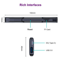HK1 RBOX D8 2G/16G Android 13.0 TV Stick RK3528 WiFi 6 8K Décodage vidéo BT5.0 Interfaces riches Décodeur
