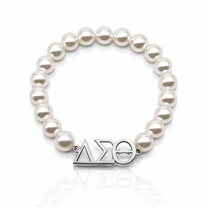 <span class=keywords><strong>Pulsera</strong></span> Elástica de <span class=keywords><strong>Perlas</strong></span> con Diseño de Logotipo de Acero Inoxidable Pulido de Alta Calidad, Sin Deslustre, para Mujer, DST ZPB SGRho IPL - Product Image 4