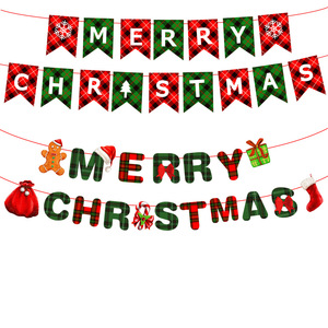 Decoraciones para Fiestas Navideñas, Banderines Colgantes, Banderas de Papel con Letras Navideñas, Adornos para Centros Comerciales y Festivales - Product Image 4
