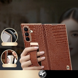 เคสโทรศัพท์ <span class=keywords><strong>Samsung</strong></span> Z <span class=keywords><strong>Fold</strong></span> 8 ultra ลายหนังจระเข้ แบบฝาพับแม่เหล็ก พร้อมสายคล้องมือ ใช้ได้กับ <span class=keywords><strong>Samsung</strong></span> Z <span class=keywords><strong>Fold</strong></span> 8765 - Product Image 6