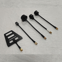 Receptor FPV DAKEFPV DAKE 2.4G NANO RX con Antena de 3Db para Conector, Potencia de Transmisión de 100mw, 4 Engranajes Ajustables, Chip RF LR1121
