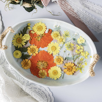 D072 Pack de matériaux DIY, fleurs séchées pressées naturelles et réelles