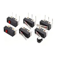 20 micro-interrupteurs de fin de course miniatures C NO NC 3 broches, bornes PCB SPDT 1A 2A 125V, à levier à rouleau, à action rapide, micro-interrupteurs poussoirs pour souris