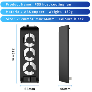 Seenda — ventilateur de refroidissement p5 USB 3.0 ports, <span class=keywords><strong>dissipateur</strong></span> <span class=keywords><strong>thermique</strong></span> automatique, <span class=keywords><strong>pour</strong></span> Console PS 5, éclairage LED bleu - Product Image 3