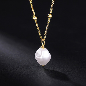 Collana con Perle Irregolari per Donne, Elegante Stile Chic Francese, Gioiello Choker alla Moda - Product Image 5