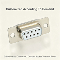Conector D-SUB DB9 de Latón, Macho y Hembra, Montaje en PCB, Puerto Serie RS232, Industrial, OEM, ODM