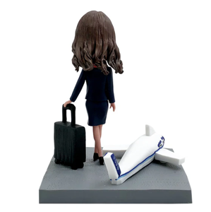 Figurine 3D personnalisée d'hôtesse <span class=keywords><strong>de</strong></span> <span class=keywords><strong>l</strong></span>'<span class=keywords><strong>air</strong></span>, à partir d'une photo, cadeau unique pour les professionnels <span class=keywords><strong>de</strong></span> <span class=keywords><strong>l</strong></span>'aviation - Product Image 4