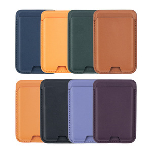 Оригинальные пользовательские держатели для карт из искусственной кожи Magsafe простой дизайн телефона Magsafic держатель для карт кошелек для Apple iPhone - Product Image 2