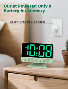 Relojes Despertadores Digitales para Dormitorios: Números Grandes y Nítidos, <span class=keywords><strong>5</strong></span> Niveles de Brillo Ajustables - Product Image 6