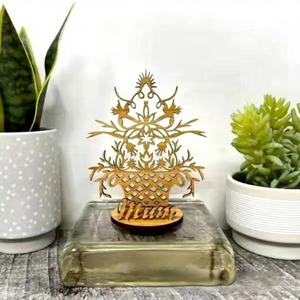 Decorazioni in Legno per la Festa <span class=keywords><strong>della</strong></span> <span class=keywords><strong>Mamma</strong></span>, Ornamenti a Forma di <span class=keywords><strong>Cuore</strong></span> e Rosa, Lavorazioni Semi-manuali e Semi-meccaniche - Product Image 4