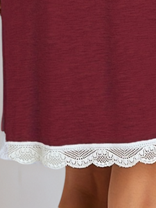 Para <span class=keywords><strong>Amazon</strong></span> 2023, ropa de casa para <span class=keywords><strong>mujer</strong></span>, camisola, camisón de cintura elástica, vestido sólido transpirable, nuevo vestido de Casa Sexy de <span class=keywords><strong>verano</strong></span> para <span class=keywords><strong>mujer</strong></span> - Product Image 3