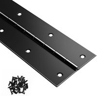 Charnière de piano noire DIVINE, charnière de piano en acier inoxydable robuste, charnière continue pour armoire, porte, boîtes en bois DIY