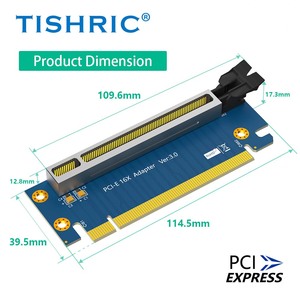 Tishric 16X <span class=keywords><strong>PCI</strong></span>-Express 3.0 riser thẻ 90 độ tốc độ cao Adapter cho 2U máy chủ sản phẩm Máy tính - Product Image 5