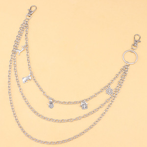 สร้อยคาดเอวหลายชั้นแบบทิเบตสีเงิน พร้อมจี้รูปเกล็ดหิมะและตุ๊กตาหิมะ สำหรับเป็นของขวัญคริสต์มาส แฟชั่นสำหรับทุกเพศ - Product Image 6