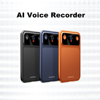 Enregistreur vocal alimenté par l'IA, double microphones MEMS, clip magnétique, transcription en 118 langues pour réunions, conférences, ChatGPT