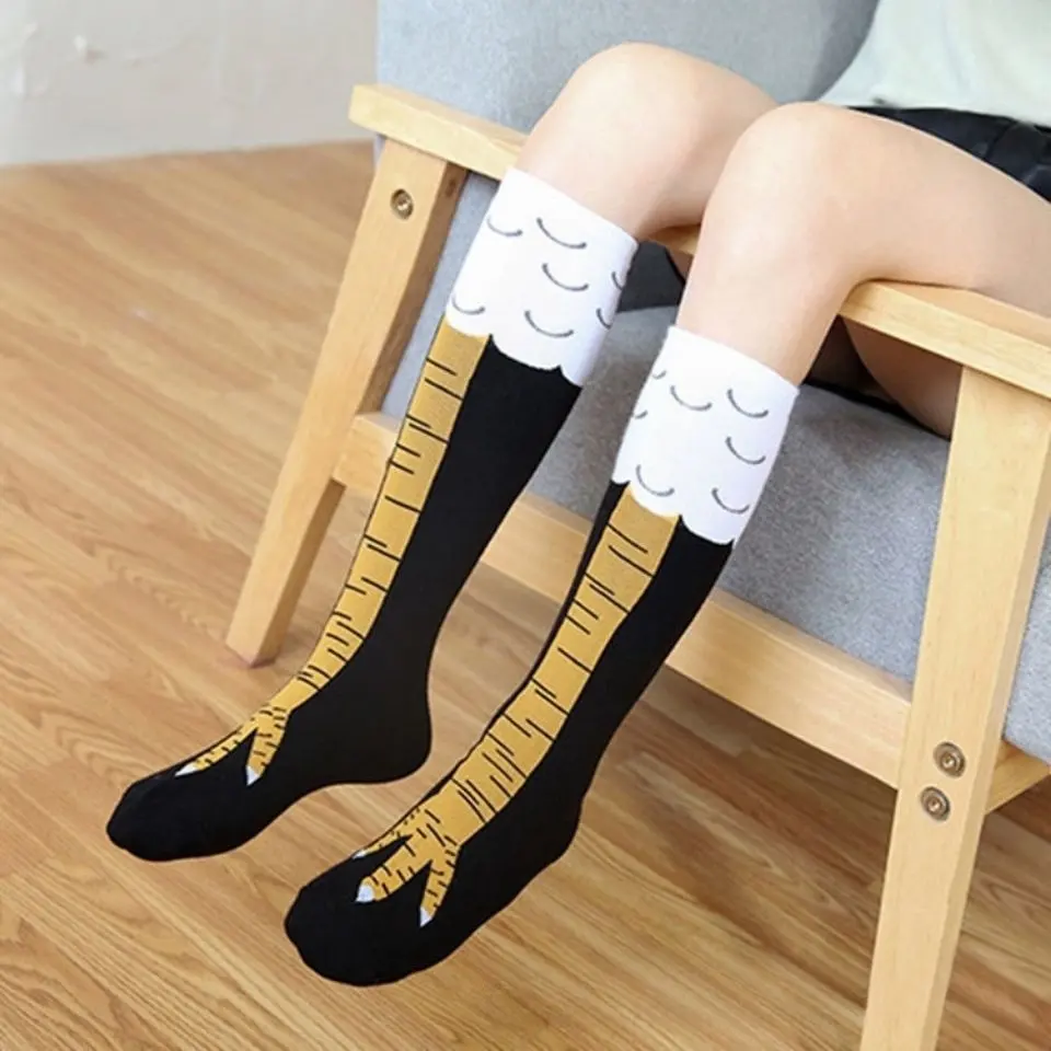 Funny Chicken Legs Socks 12 inch Calf Novelty Party Gifts Socks