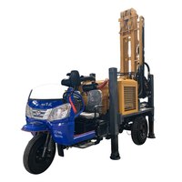 Foreuse de puits d'eau portable Feiyang 300m montée sur tricycle diesel avec pompe – Équipement de forage de puits profonds haute efficacité