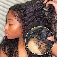 Perruque Bob Courte Bouclée en Dentelle HD 13x6 en Gros, Perruque Bob Courte Bouclée Pré-Pluckée en Cheveux Humains, Perruques Bob Courtes Bouclées Sans Colle pour Femmes Noires