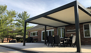 Cortinas de aleación de aluminio a prueba de viento, Gazebo de toldo para exteriores, pérgola, OEM - Product Image 4