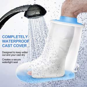 Fundas Protectoras para Yesos de Pierna, 100% Impermeables, de PVC, Reutilizables, Antideslizantes, para Ducha, para Adultos, Fundas Protectoras para Yesos de Media Bota - Product Image 4