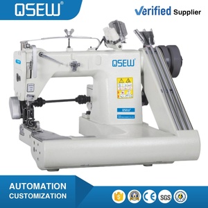 QS-928D-PS DIRECT DRIVE THREE NEEDLES FEED OFF the ARM MACHINE WITH <b>GEAR</b> <b>BOX</b> for JEANS - Product Image 1