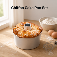 Moule à gâteau rond en alliage d'aluminium de 8 pouces, antiadhésif, avec fond amovible, de haute qualité, avec outils pour gâteau cheminée