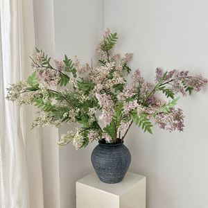 Décorations de fleurs artificielles en forme de locustier, blanches, roses, violettes, en mousse et soie, haute simulation, pour arrangements de mariage - Product Image 3