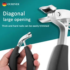 Coupe-ongles incarnés en acier inoxydable à grande ouverture, robuste, pour manucure et pédicure - Product Image 1