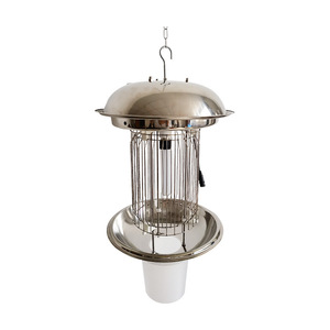 Lampe anti-moustiques électrique en acier inoxydable avec capteur, à brancher, pour le contrôle des insectes dans le jardin, écologique - Product Image 4
