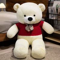 Peluche Ours Géant avec Nœud Papillon, Jouet en Peluche Personnalisé Anime, Jouets en Peluche pour Animaux de Compagnie, Fabricant de Peluches Économiques avec Service OEM/ODM Flexible