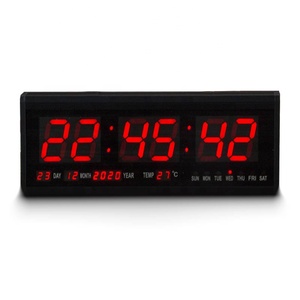 Electronic <strong>Digital</strong> Led Calendar Wall <strong>Clock</strong> with Temperature Date <strong>Day</strong> LED Calendar for Wall - Product Image 1