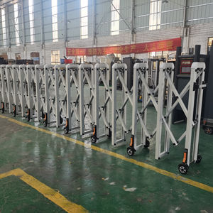 Controllo manuale del cancello di sicurezza retrattile ecologico in stile moderno per il blocco stradale del vialetto pieghevole senza tracce del cortile della scuola - Product Image 1