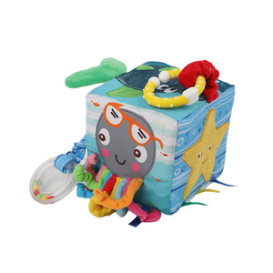 Jouets de bébé, <span class=keywords><strong>Cube</strong></span> pour enfants, apprentissage précoce de l'océan, animaux doux, active, stimule les sens - Product Image 4