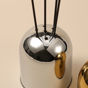 MAXERY Home Fragrance Diffuseur éclectique Diffuseur d'aromathérapie en métal Ornement Fer Or Argent Porte-Encens pour Yoga Méditation - Product Image 2