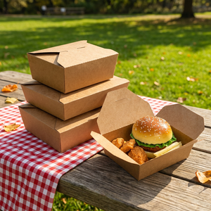 Caja <span class=keywords><strong>de</strong></span> <span class=keywords><strong>Pizza</strong></span> <span class=keywords><strong>de</strong></span> Papel Kraft <span class=keywords><strong>de</strong></span> Lujo, Ecológica, Reciclable, con Laminado Mate, Grabado en Relieve, Apta para Alimentos, Envase Desechable para Sushi y Ensaladas - Product Image 3