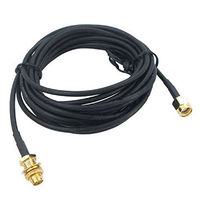 Câble coaxial BNC vers N avec conducteurs en cuivre toronnés, connecteurs femelle et mâle