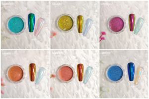 Polvo Aurora LIBO 2026, 6 Colores, Polvo Fino para Uñas, Polvo Cromado Espejo - Product Image 5