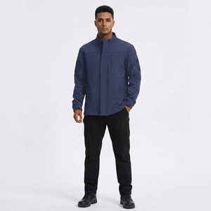 Finer Threads Men's Autumn Waterproof Hooded Thick Softshell Jacket <b>Canvas</b> Fabric Vintage Style OEM Service - Product Image 1