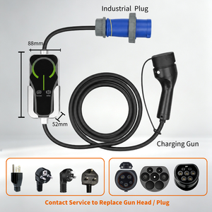 Nouveau chargeur EV portable intelligent GB/T Type1 Type2 pour véhicule électrique rapide 32A 7kW AC avec protection IP54 et contrôle par application - Product Image 6
