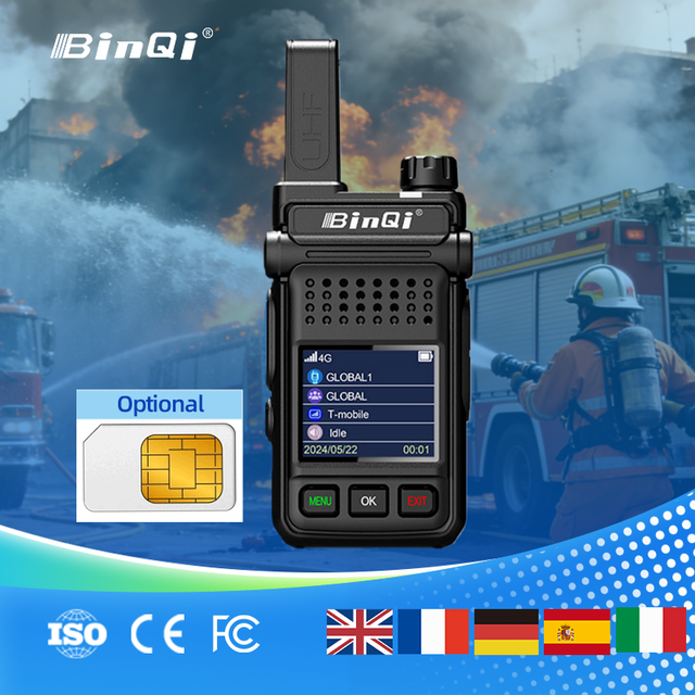 BinQi BQ-6022 OEM/ODM 4G PoC Radio LTE Walkie Talkie Knob Switch Industrial PTT SIM Card Handheld Two Way Radio Manufacturer