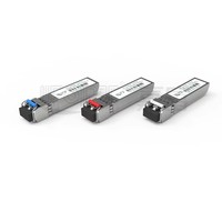 Transceptor Óptico SFP CWDM DWDM de 1.25G, 40km 80km, LC Dúplex, Módulo Gigabit Compatible para Centros de Datos y Telecomunicaciones