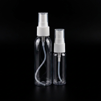Bouteilles pulvérisatrices en plastique PET transparentes vides de 10 ml, 30 ml, 50 ml, 60 ml, 100 ml, 120 ml, 150 ml, 250 ml, 500 ml, 1000 ml avec pulvérisateur à brume fine
