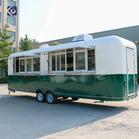 CAMPTRL Luxe Foodtrailer Volledig Uitgeruste Mobiele Restaurant met Badkamer Pizza Koffie Sandwich Verkoopwagen Foodtruck