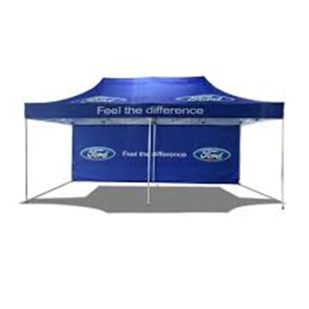 Tenda perlindungan mobil instalasi instan kanopi sisi terbuka 20 kaki gazebo acara Dagang poliester kualitas tinggi