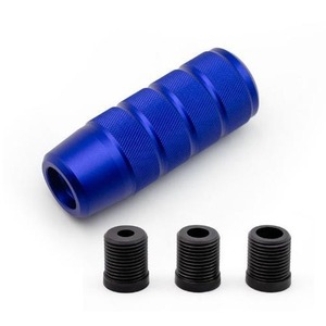 Aluminum Alloy Gear <b>Shift</b> <b>Knob</b> Universal Car Modification Ergonomic Knurled Head Red Blue Gold Silver Purple Black Colored Blue - Product Image 3