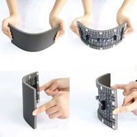 Meilleur module modulaire P2.5 led extérieur intérieur incurvé flexible rond led écran de tv affichage doux led écran flexible