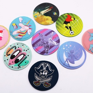 Manufacturer Custom Logo Promotional Gifts Fashionable Cartoon Round Rubber Soft Pvc <b>Silicone</b> Cup Coaster for Drink - Product Image 1