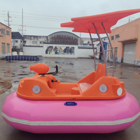 Bateau tamponneur motorisé super populaire pour deux adultes, équipement aquatique gonflable électrique pour piscine, à vendre