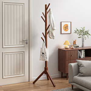 <span class=keywords><strong>Appendiabiti</strong></span> Moderno in Legno Massello da Pavimento <span class=keywords><strong>a</strong></span> <span class=keywords><strong>Soffitto</strong></span>, <span class=keywords><strong>Appendiabiti</strong></span> da Parete per Camera da Letto con Facile Montaggio - Product Image 1